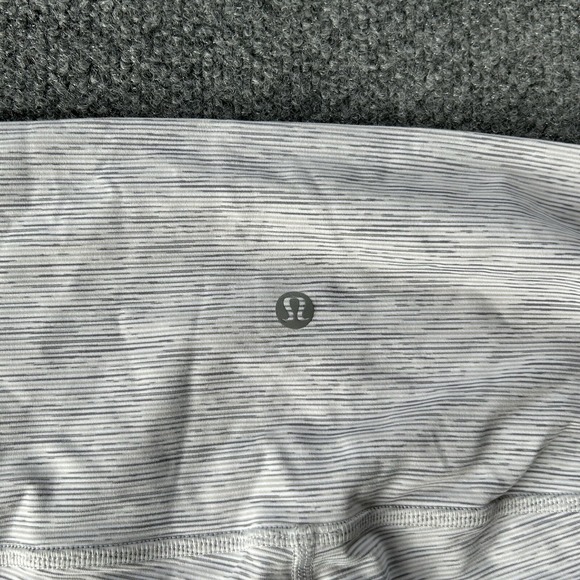 Lululemon Legging Women 12 Wunder Under Scalloped Hem High Rise Crop 32X24 Lulu - Picture 12 of 14